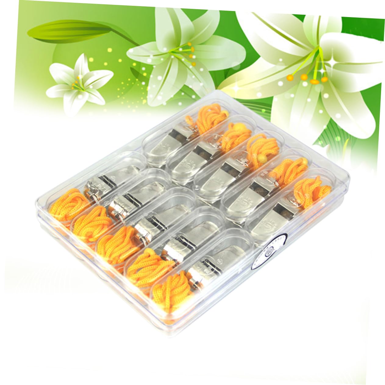 BESPORTBLE 10pcs Referee Whistle Set with Two Metal Whistles Durable Design Loud Emergency Sound for Football and Soccer Matches Lightweight and Easy to Carry