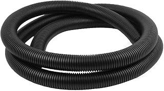 New Lon0167 Black 42mm x 35mm Flexible Split Corrugated Tubing Wire Cable Conduit Tube Pipe 9.8Ft(Schwarz 42mm x 35mm Flexibles Split Wellrohr Drahtleitung Rohrleitung 9.8Ft