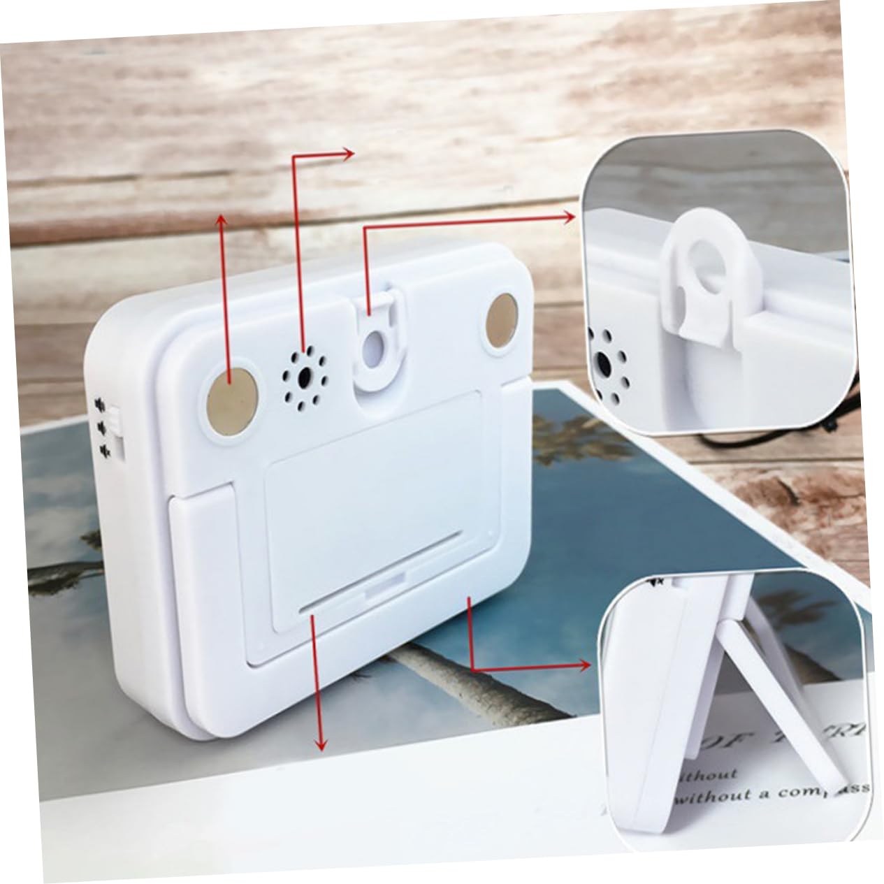 MAGICLULU 3stücke Doppelbildschirm Küchentimer Mit Lauter Alarmfunktion Digitaler Countdown-zeitmesser Ohne Batterie Für Labor Und Kochen Minuten Sekunden Magnetisch Und Aufstellbar Weiß
