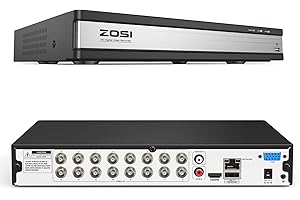 Upgraded ZOSI H.265+ 16 Channel 1080P FHD Home Security Camera System with...