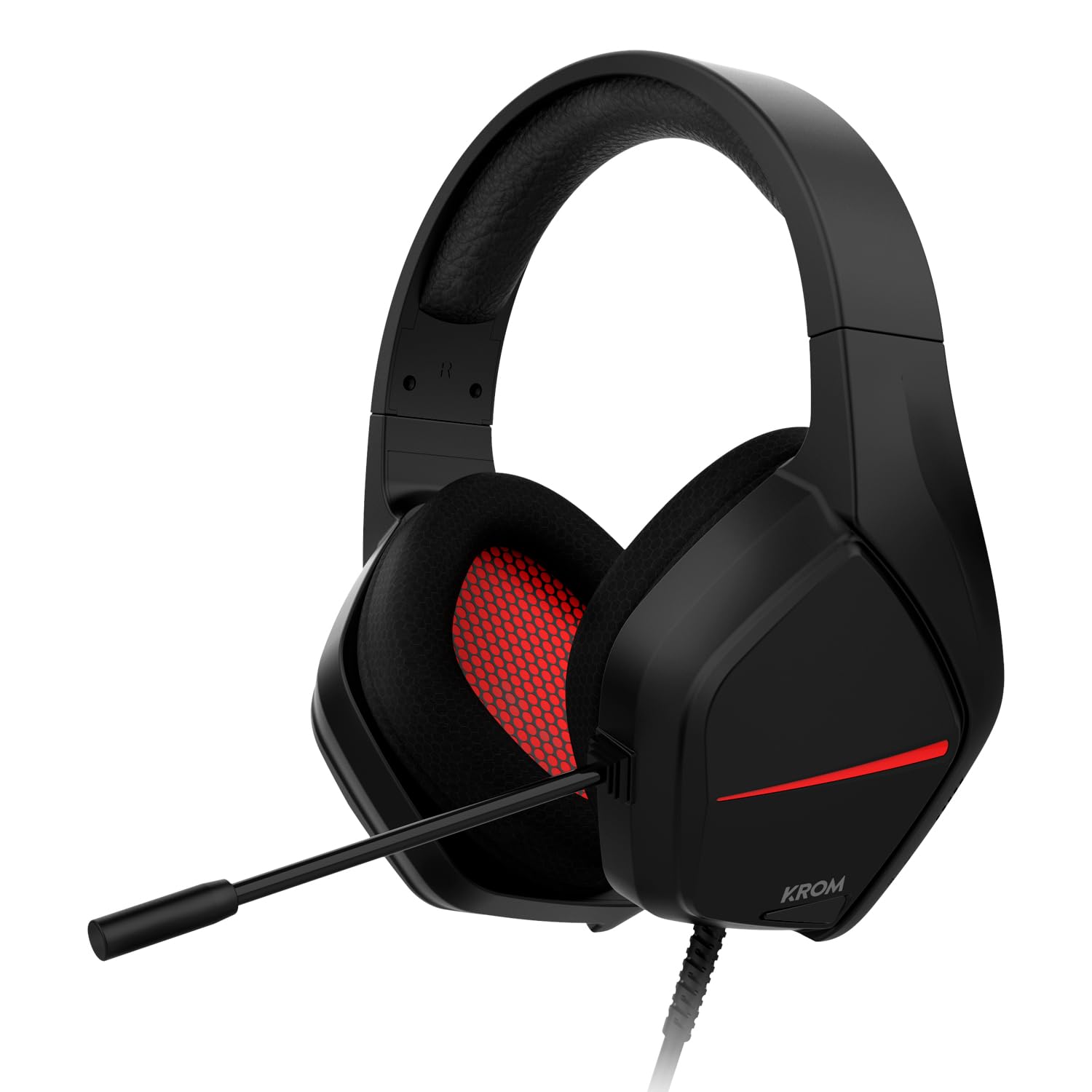 KROM Kanji –Auriculares Gaming Inalámbricos con Triple Conectividad (Bluetooth 5.3, 2.4GHz y Jack 3.5mm), Altavoces 40mm, Micrófono Integrado, Diseño Ultra-Ligero 180g, PC, PS5, Xbox, Switch, Blanco — view 12