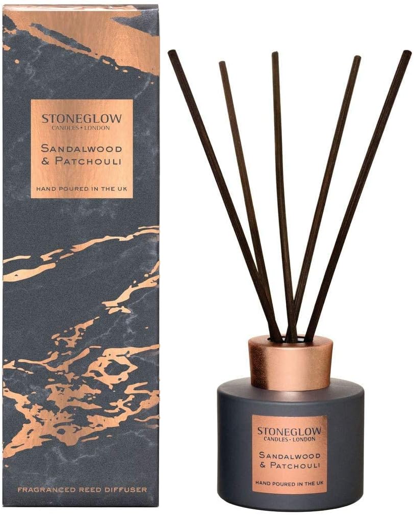 Stoneglow Reed Diffuser Luna Collection Sandalwood & Patchouli 120ml Amazon.co.uk Health