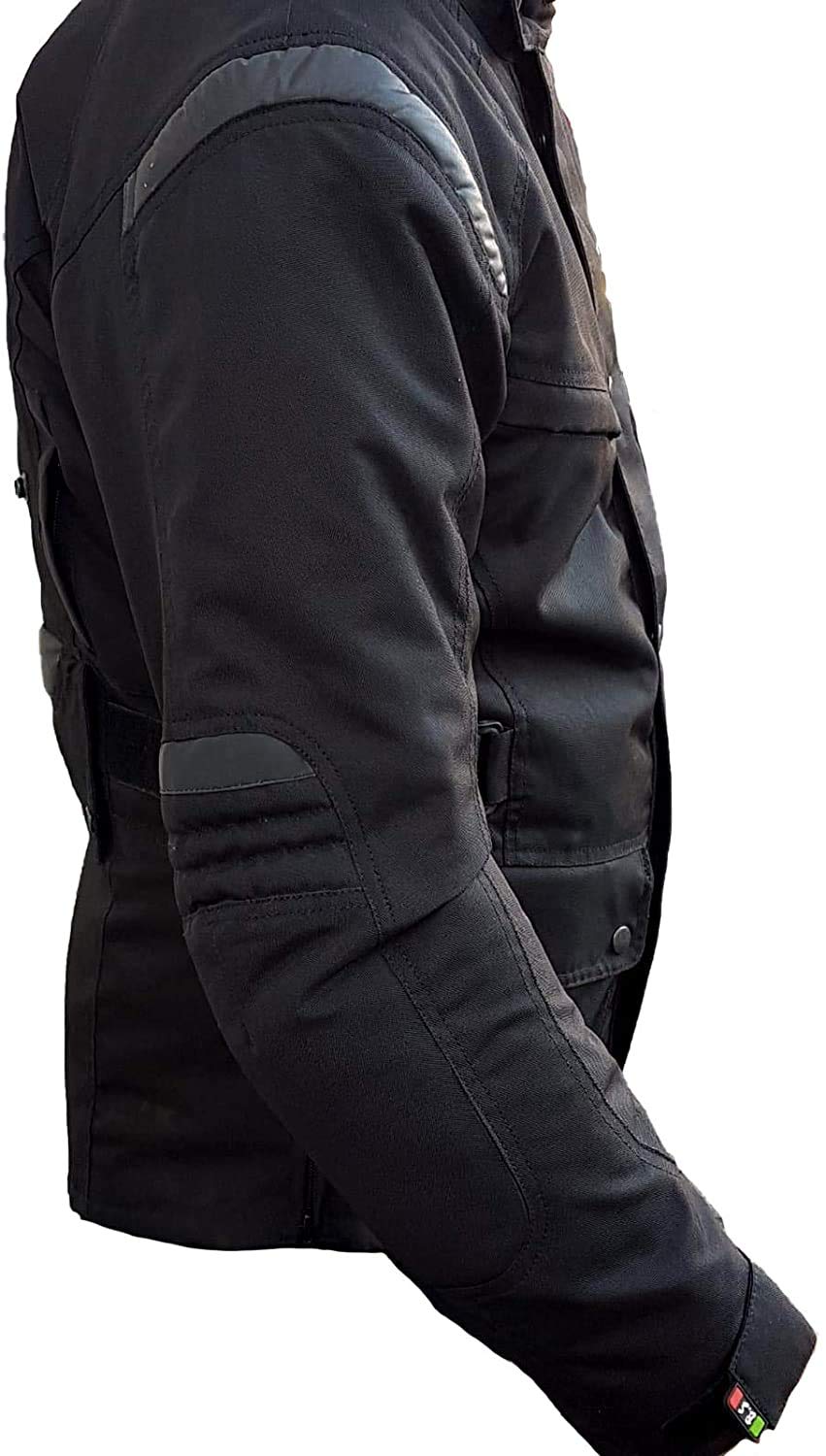 BI ESSE GIACCA MOTO TESSUTO IMPERMIABILE VIAGGIO CITA' VENTILATA' (IT, Testo, 3XL, Regular, Regular, NERO)