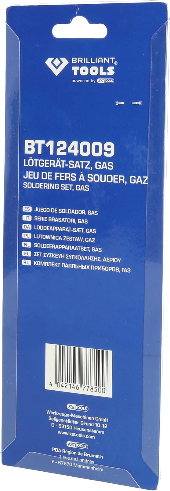 BRILLIANT TOOLS BT124009 Zestaw do lutowania gazowego [Powered by KS TOOLS]