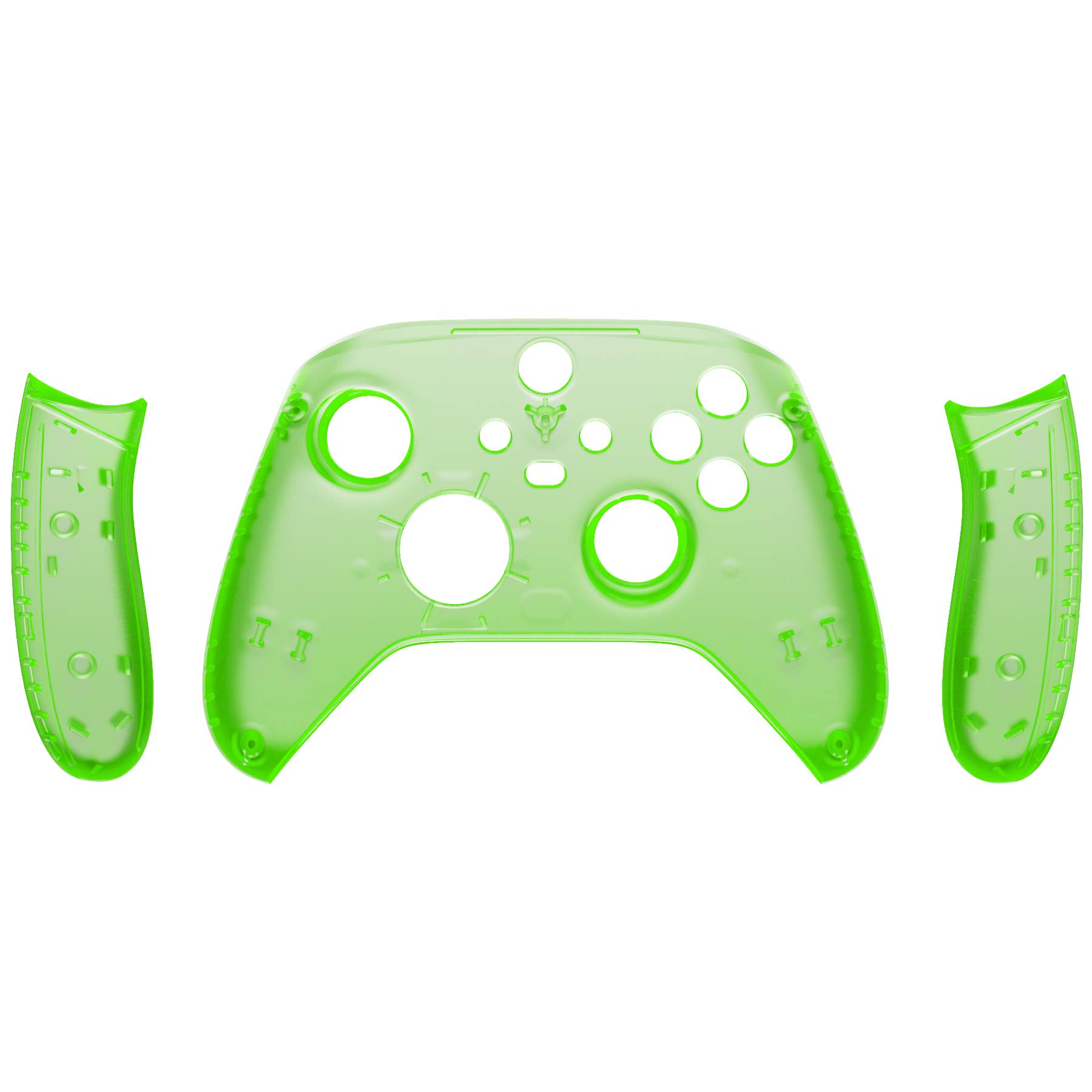 eXtremeRate Jasne Zielony Wymiana Handles Shell dla Xbox Series X Controller, Niestandardowe Panele Szyn Bocznych Przednia Obudowa Obudowa Płyta Czołowa dla Xbox Series S Controller — Controller Nie Jest Wliczony W Cenę