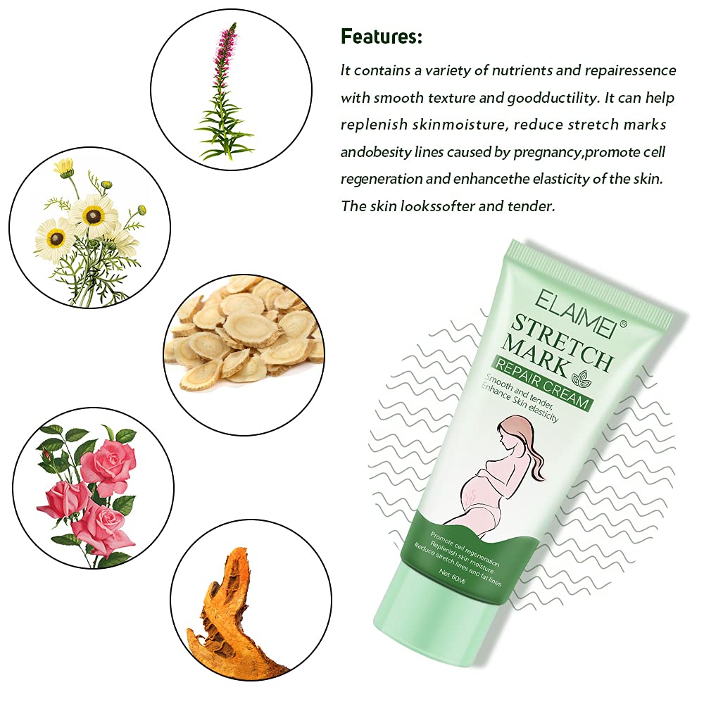 Stretch Mark Cream for Pregnancy & Postpartum, New Mom Maternity Skin Care,Smooth & Plum Skin,Reduce Stretch Mark in Tummy, Hips,Thighs,Bust,Expecting Gifts for Pregnant Women & First Time Moms,2 Oz : Beauty & Personal Care