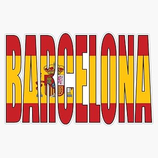 Barcelona. Vinyl Waterproof Sticker Decal Car Laptop Wall Window Bumper Sticker 5"