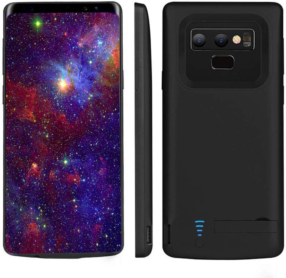 Mondpalast @ Battery Case Portable Charging case 5000mAh External Charger Emergency Backup Powerbank Protective Shell Cover Black for Samsung Galaxy Note9 Note 9