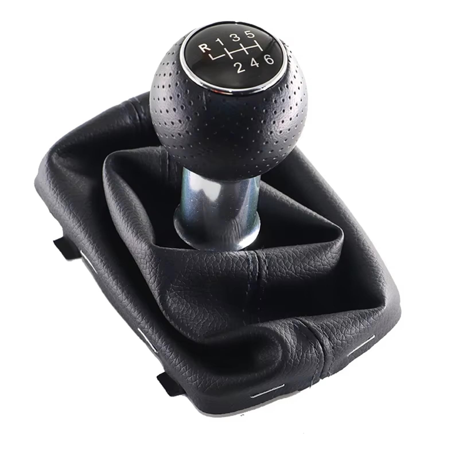 PDURMBUAB Gear Shift Knob Manual for A3 /S3 8L Black 5 Speed Gear Shift Stick Lever Knob Gaiter Gaitor Boot Cover 12MM
