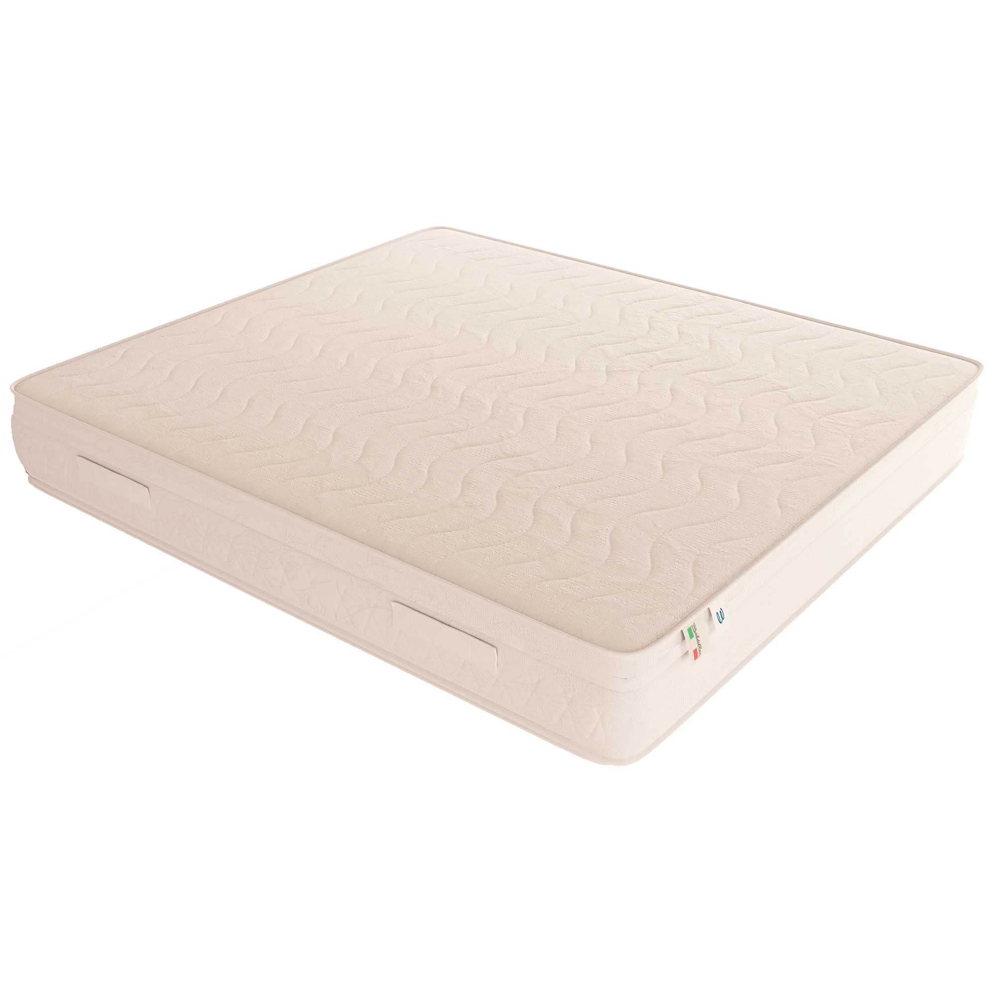 Baldiflex Emporio Amazonia Top Materasso, con Rivestimento Anallergico e Antiacaro, per Letto Singolo, in Memory Foam da 4 cm e waterfoam da 17 cm, Poliuretano, 80x190x23 cm