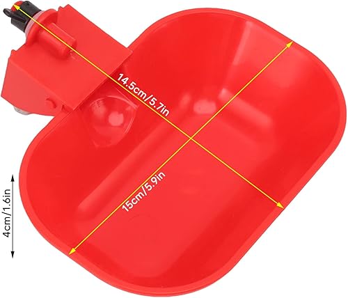 Miniatura 2 de 6 unidades de agua de pollo para aves de corral, ABS automático para aves de corral, cuenco para beber, alimentador de agua de pollo para pato pavo