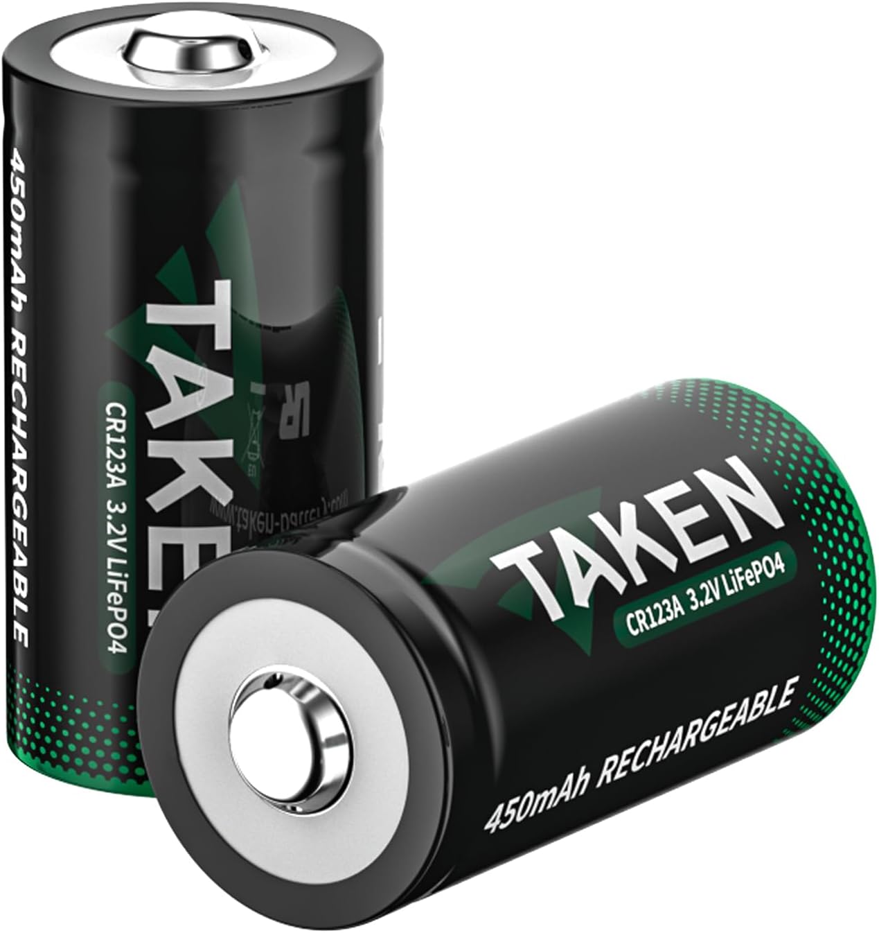 CR123A 3V Lithium Battery, 2 Pack 123 Batteries Lithium (Can be Charged) for SureFire, for Streamlight Flashlight