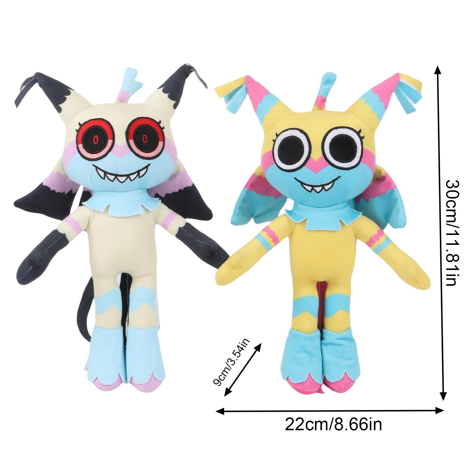 Peluche Dandy's World, Adorable Figurine de Jeu d'horreur, Oreiller Doux en Peluche for garçons et Filles, Fans de Jeux vidéo, Cadeaux, décoration d'intérieur(Yellow+Beige)