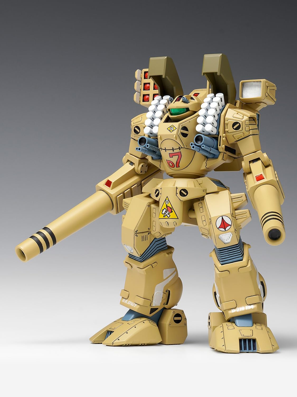 Wave MC-085 Super Fortress Macross MBR-04-MkVI Tomahawk, 1/100 Scale, Total Height Approx. 4.7 inches (12 cm), Color-Coded Plastic Model
