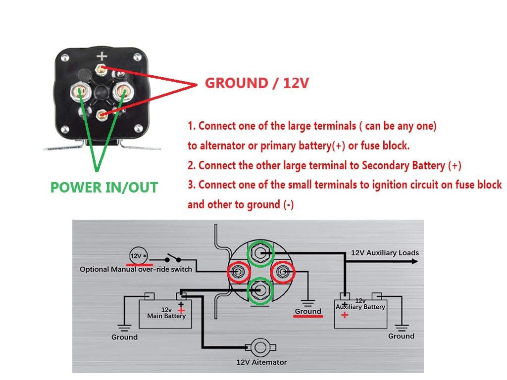 Solenoid Relay for Yamaha Golf Cart Gas Engine G8 G9 G11 G14 G16 G20 Ford Engine F-250 F-350 F250 F350 7.3L Power Stroke 586-902, 586-105111, 114-1211-020, 307-2621-01