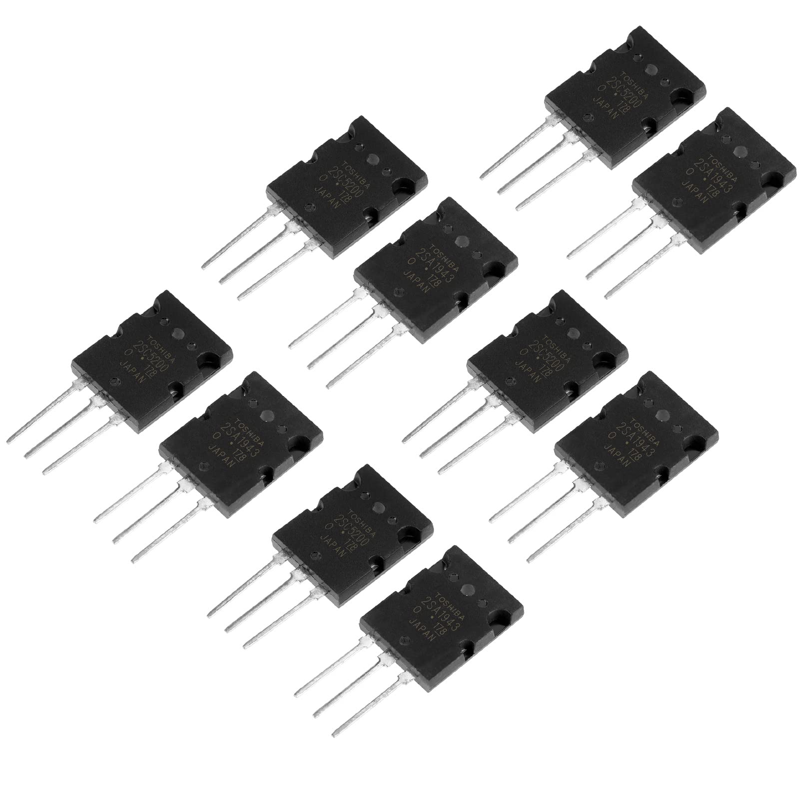Amazon.co.jp: 5 X 2SA1943 5 X 2SC5200 オーディオ
