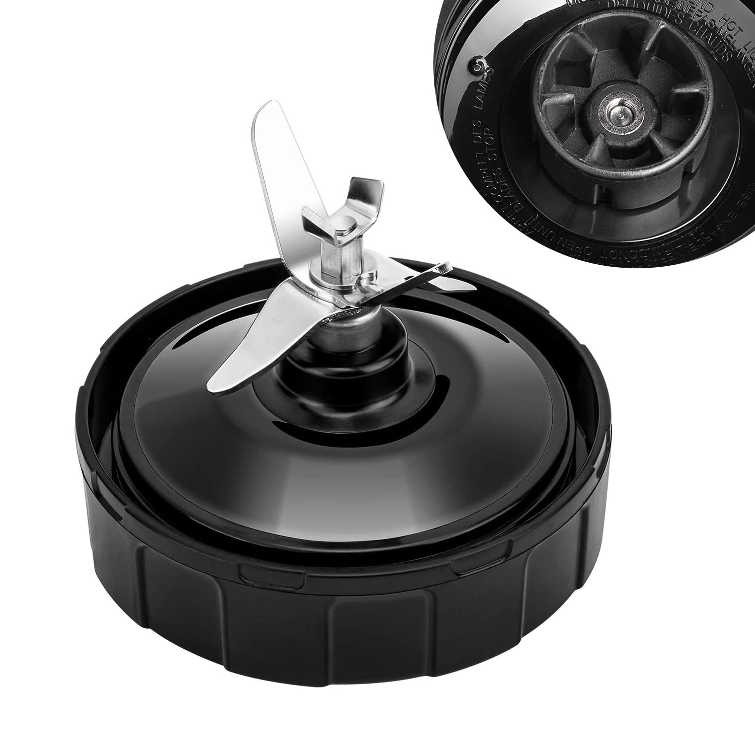 for Blender Blade Replacement 6 Fins Female Pro Extractor Blade for Nutri Ninja Auto iQ BL480W-70 BL480D-30DOB BL450-70 BL451-70 BL454-70 BL455-70 BL481-70 BL482-70 Only Fit for 18 24 32 oz, No 16oz