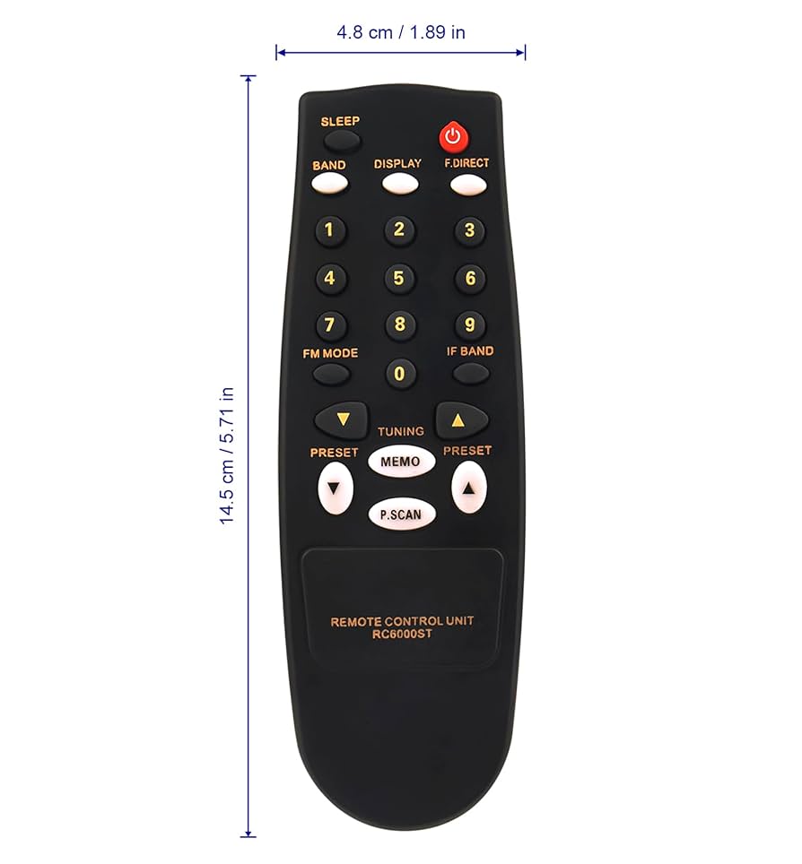 Amazon | RC6000ST 交換用リモコン Marantz ST6000 AM/FM