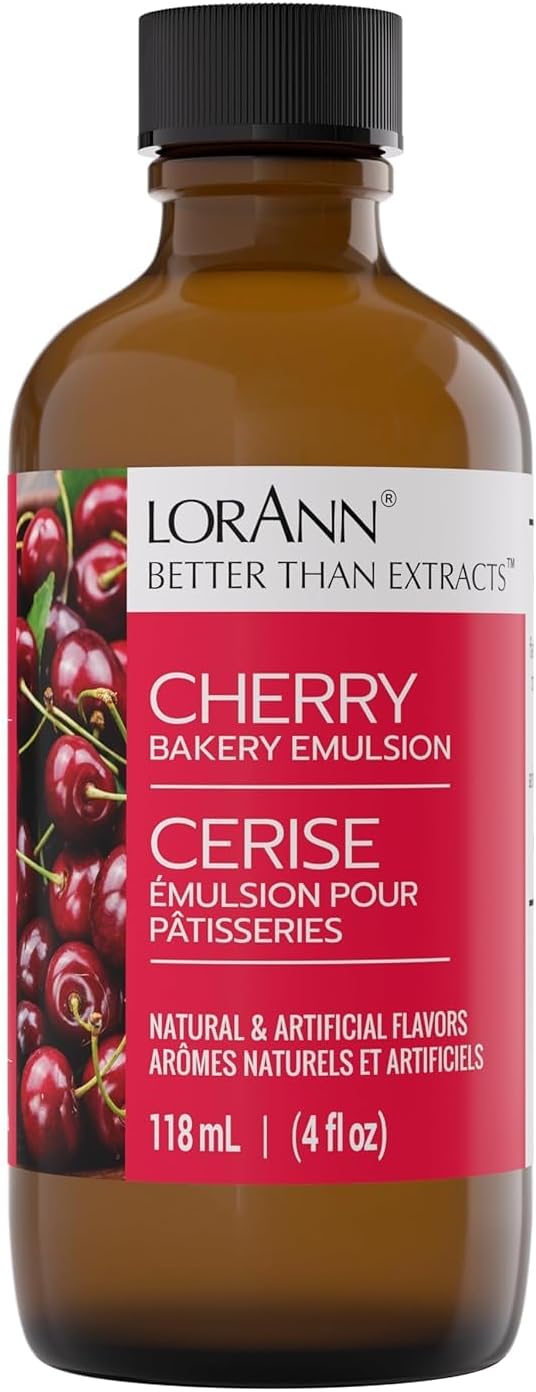 Cherry Bakery Emulsion: Authentic Flavor, Perfect For Enhancing Fruit Undertones In Baked Goods, Gluten-Free, Keto-Friendly, Extract Alternative Essential Your Kitchen
