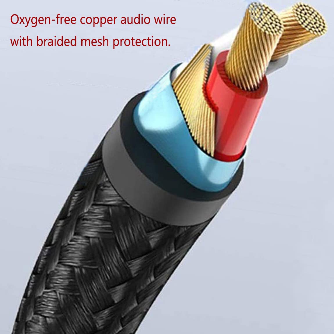 Câble audio RCA vers 2 mâles, adaptateur RCA vers iOS audio stéréo en Y, compatible avec iPhone, haut-parleur, amplificateur, voiture, etc. (1 m