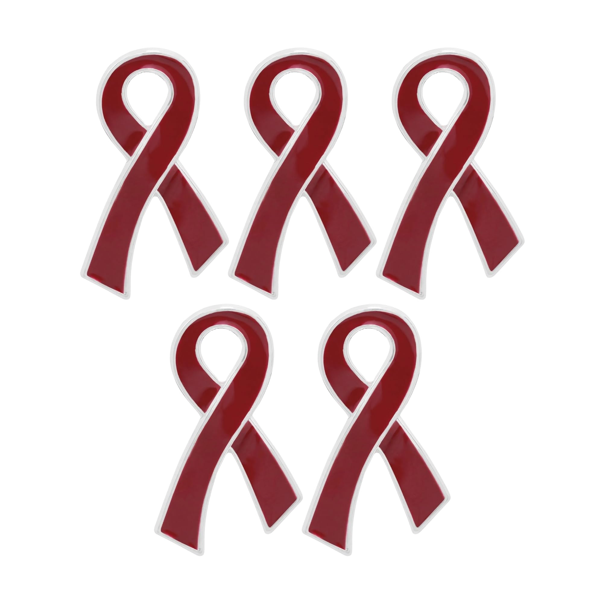 Ribbon Pins 1/5/25/100 for Cancer &amp; Disease Awareness - Various Causes - Bulk Quantities Available for Support Groups and Fundraising