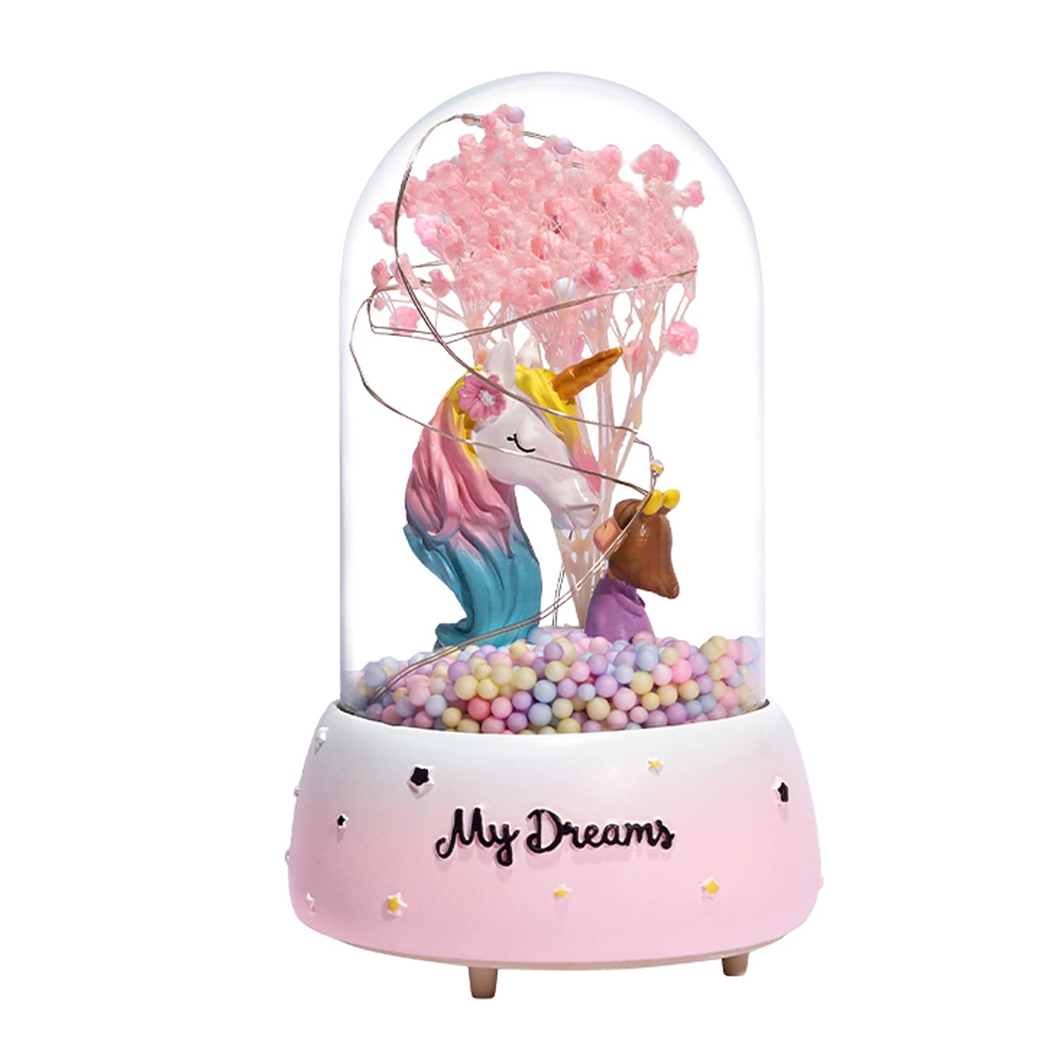 BREIS Gift for 6-12 Year Old Girls,Unicorn Music Night Lights Atmosphere Night Lights with Two Switch,Kawaii Christmas Xmas Birthday Gifts for Girls Age 6-12 Year Old Girls (Unicorn Gift for Girl A)