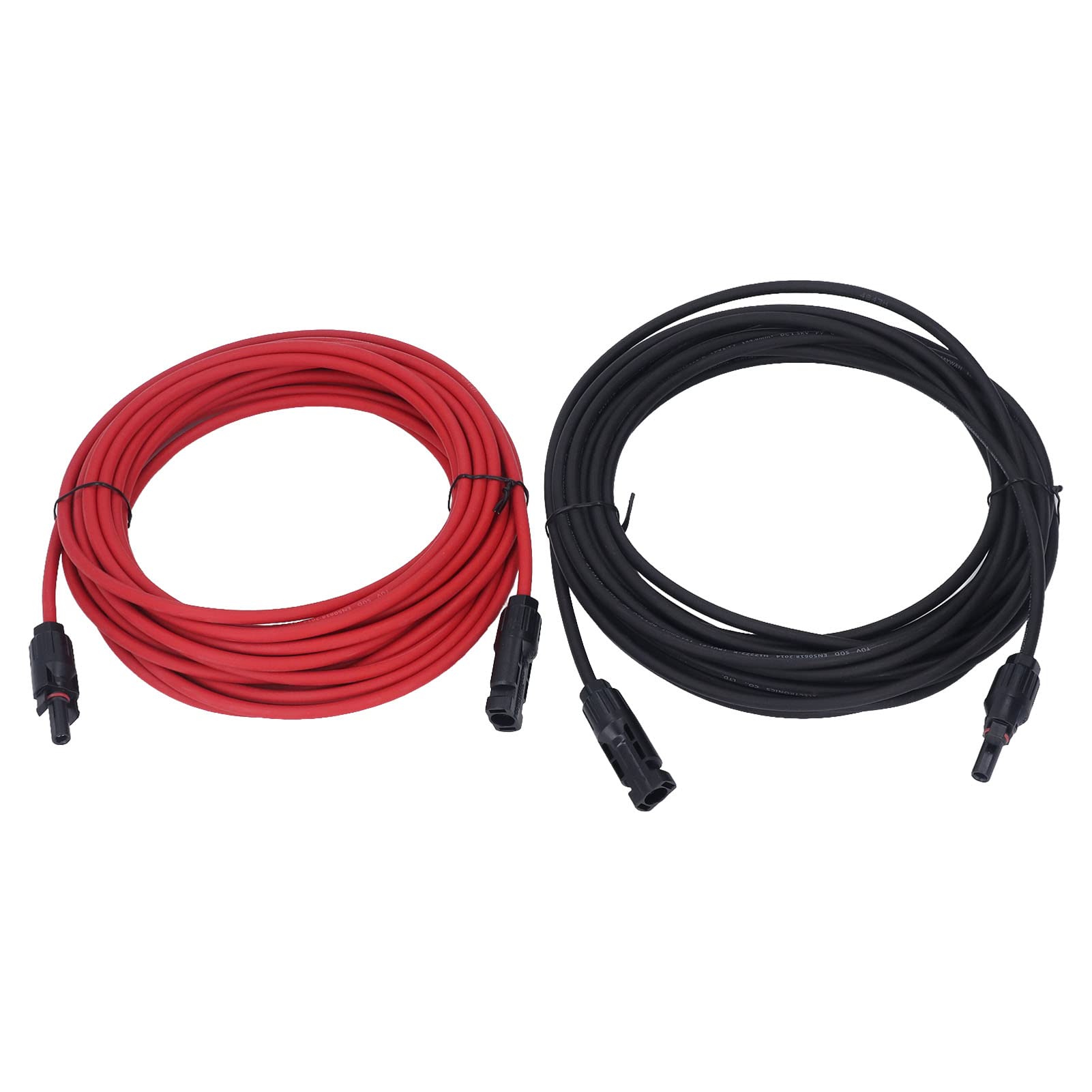 Cavo di prolunga per pannello solare 2 pezzi 12 AWG 4 mm², cavo di prolunga adattatore solare con connettore femmina maschio, cavo per pannello solare ignifugo IP68 per ambienti (10 m/32,8 piedi)
