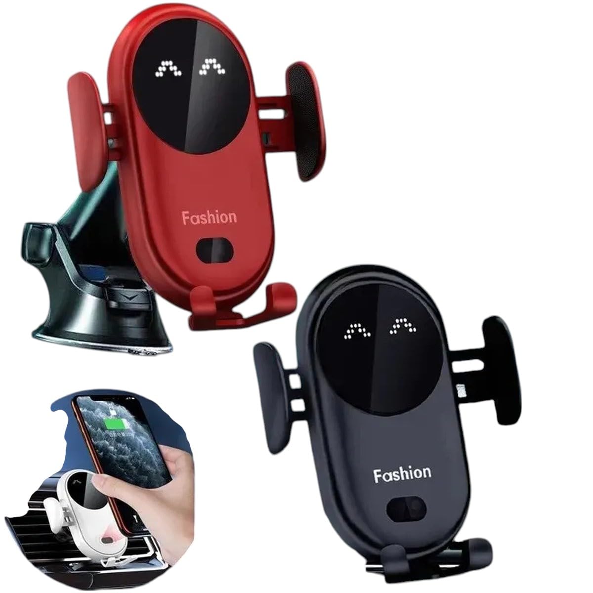 Car Wireletss Auto Carrmount Phone Holder Stand for 15 14 13 X Infrared Induction 15W High-Speed Charging Support