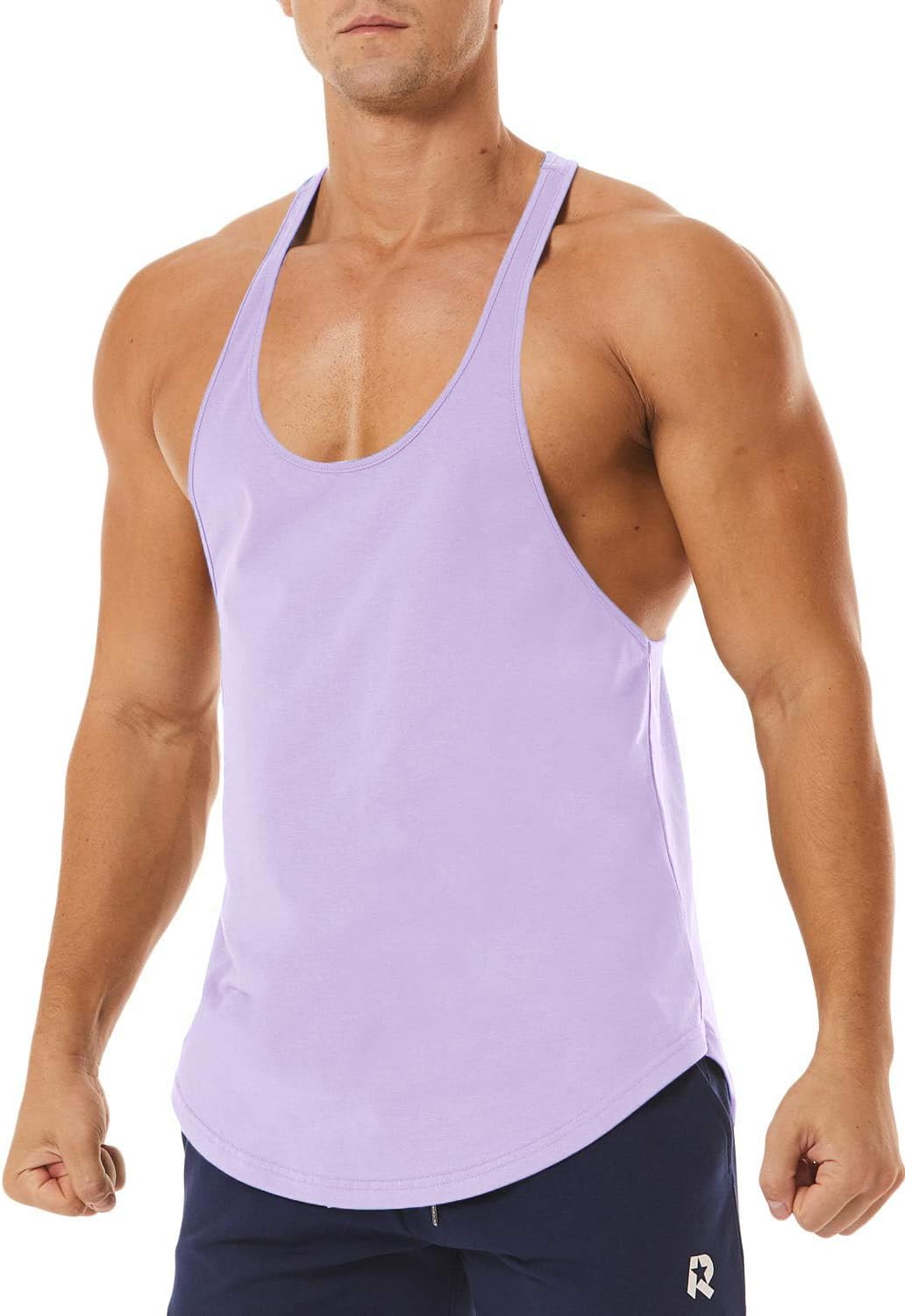 Men's Workout Quick Dry Soft Gym Bodybuilding Stringer Tank Tops - Image 5
