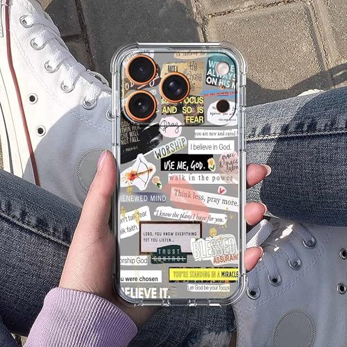 Coque iPhone 17 Pro antichoc chrétienne TPU souple Jésus évite les rayures - 5