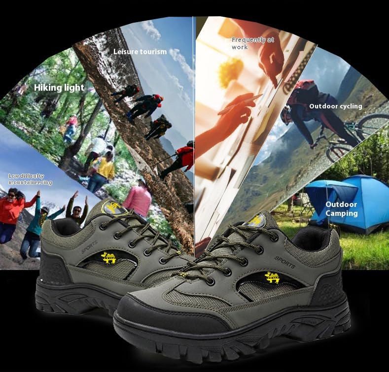 Waterproof Low Top Hiking Sneakers for Men- Mountaineering Boots Ideal for Outdoor Trekking, Walking, and Running3