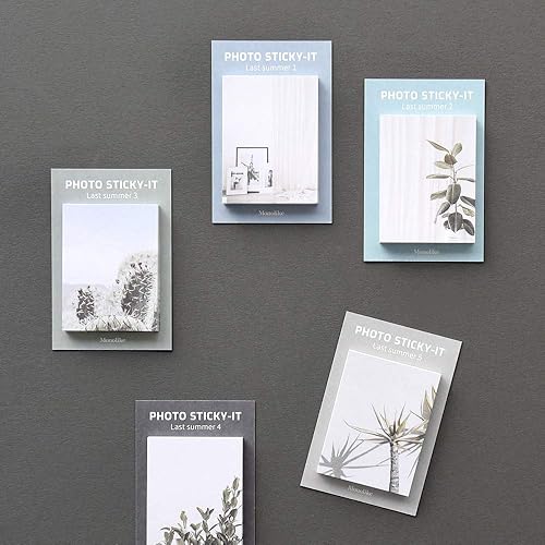 Miniatura 3 de Monolike Photo Sticky-It 5p Set - Last Summer - Un bloc de notas autoadhesivo, 50 hojas, diario pegajoso, diario, notas