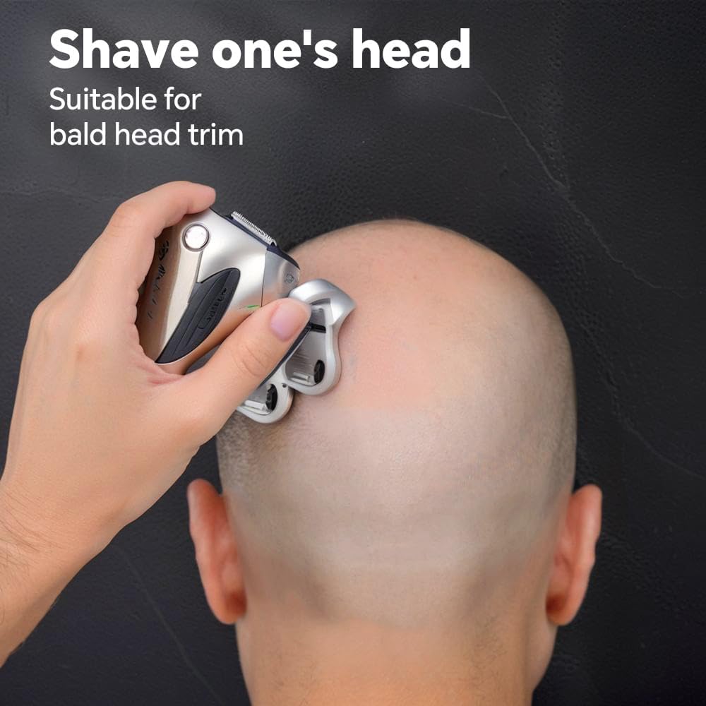 5-in-1 Electric 7D Head Shavers for Bald Men,Wet Dry Waterproof Cordless Men's Rotary Razor for Head/Face, Grooming Kit with Nose Trimmer-Hair Clippers, LED Display USB Charging Rechargeable - Image 6