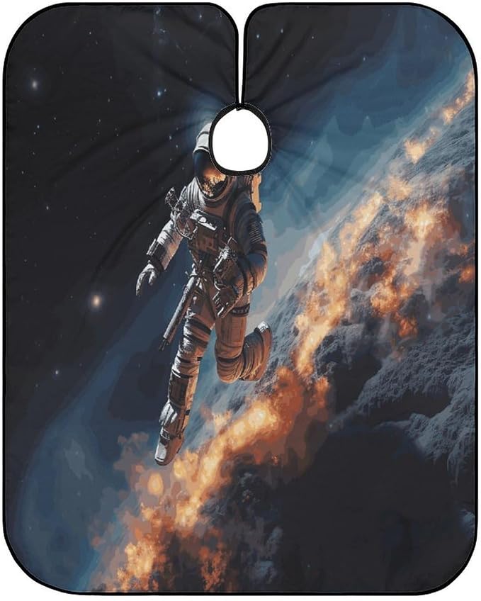 Capa de Corte de Pelo Astronauta para Hombre y Mujer miniatura 6