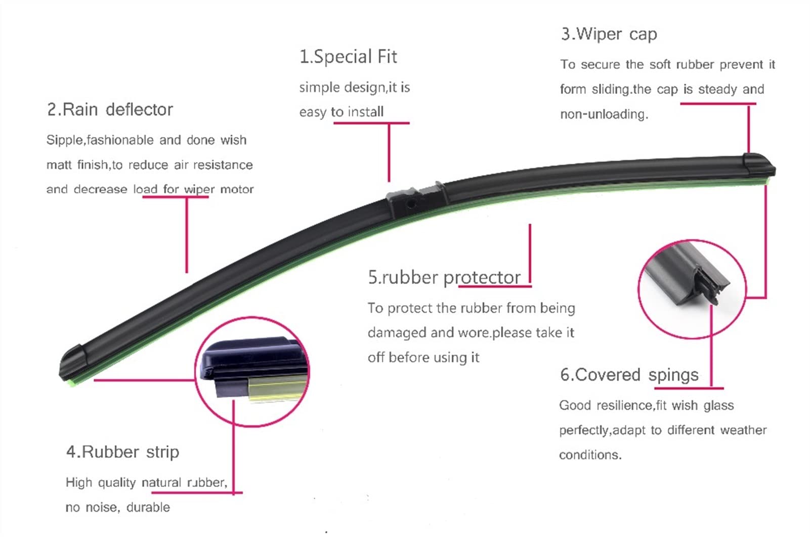 para Mazda 3 BK 2003 2004 2005 2006 2007 2008 Limpiaparabrisas De Coche 21 "+ 19" + 14 "escobillas Limpiaparabrisas Delanteras Y Traseras