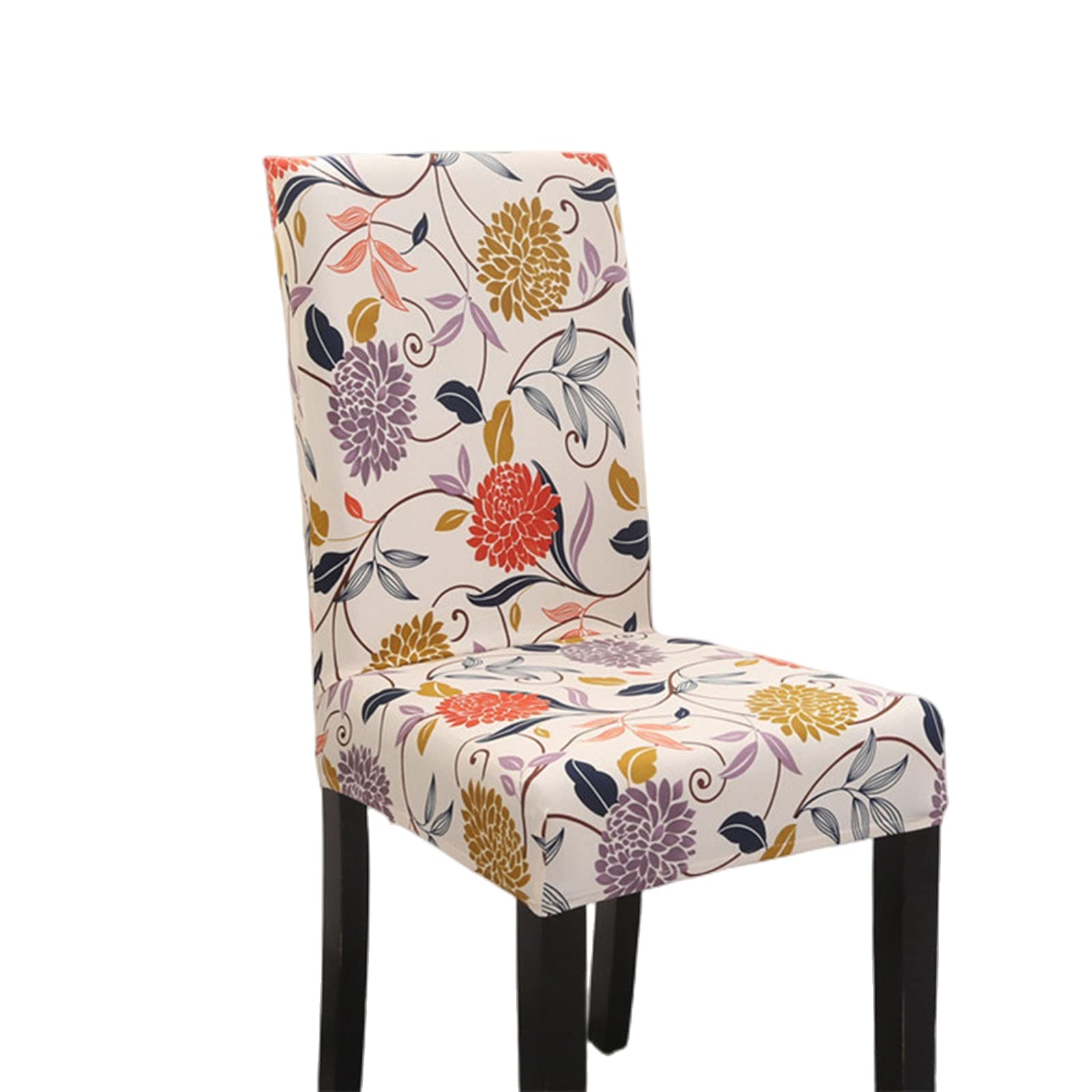 FXXWJP Chair Seat Cover Removable Washable Dining Room Stool Chair Slipcovers -D-Set of 2