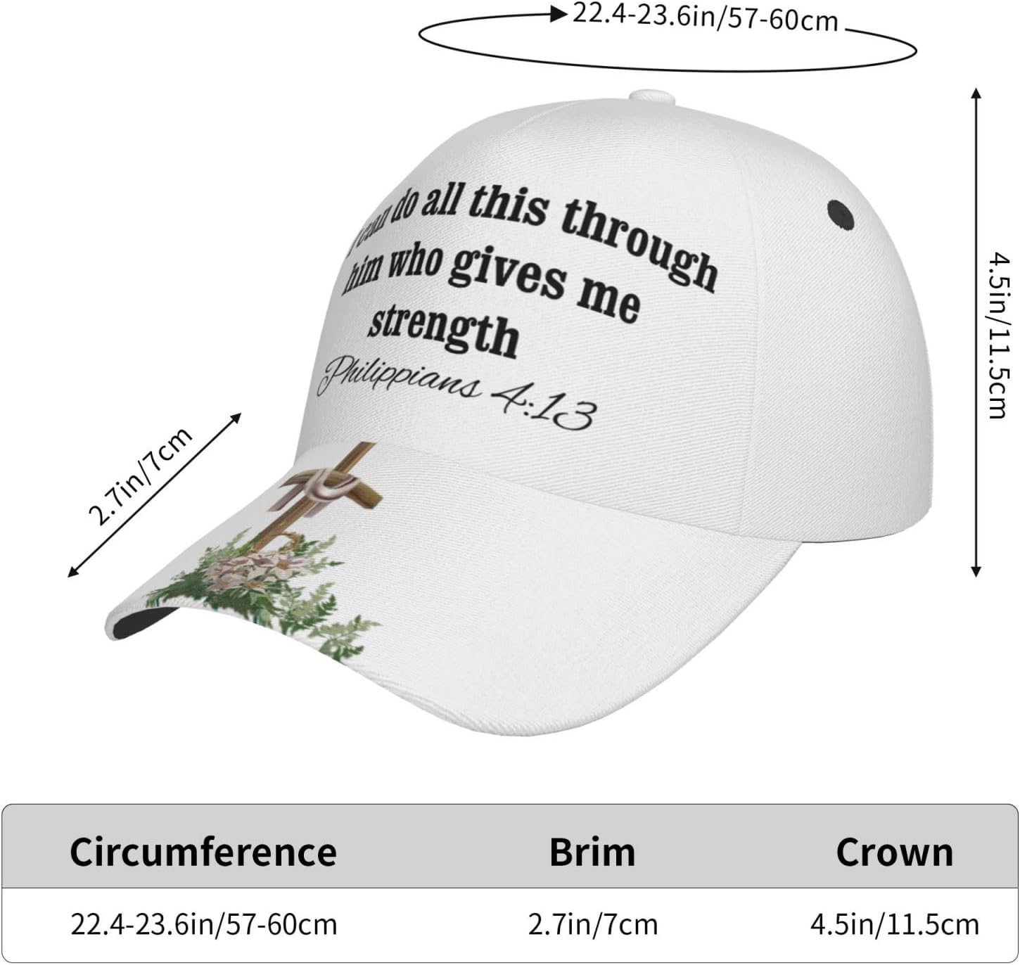 Jesus Bible Baseball Cap Cross Adjustable Snapback Cap Bible Sun Hat Christian Cap Bible Verse Baseball Caps
