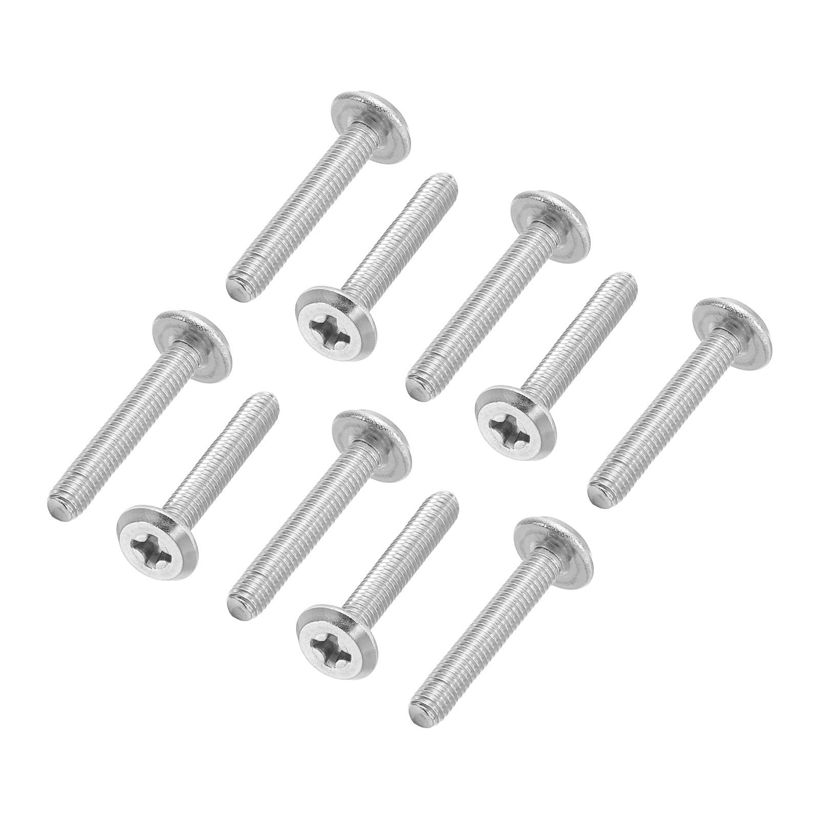 PATIKIL Round Head Phillips Screws, 40 Pack M3-0.5 x 18mm 304 Stainless Steel 18-8 Full Thread