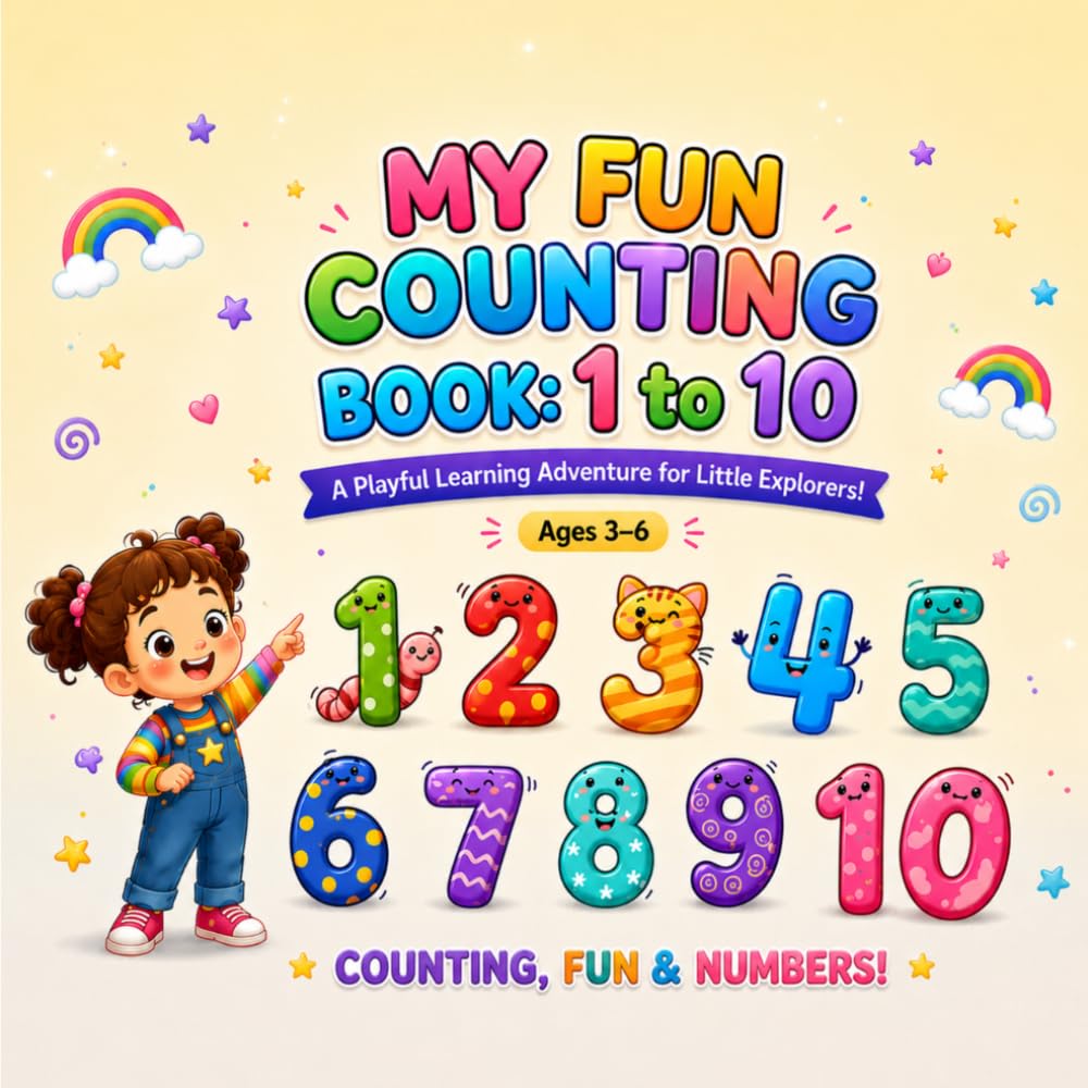 My Fun Counting Book: 1 to 10: A Playful Learning Adventure for Little Explorers (My Happy Learning Adventure)