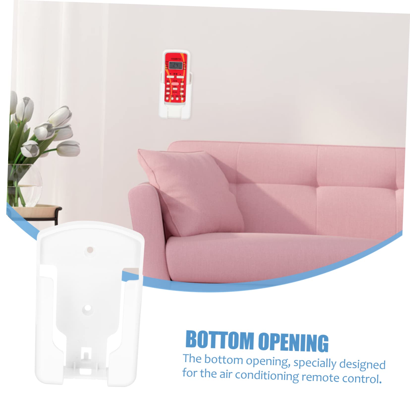 ABOOFAN 5 Juegos De Soportes Adhesivos para Control Remoto De Pared Ahorran Espacio Y Son Fáciles De Instalar (2 Unidades X 5)