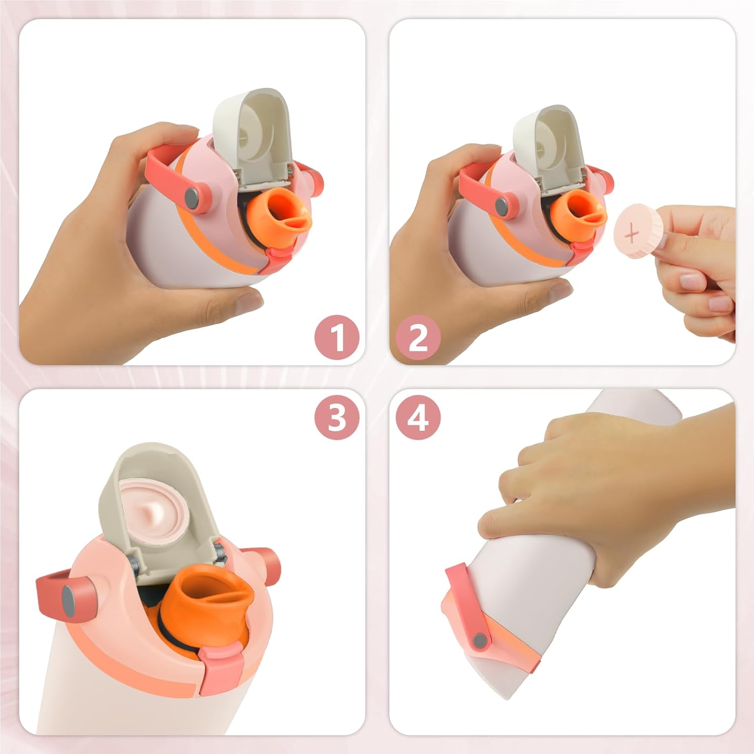 4pcs Replacement Stopper Compatible with Owala 30oz & 40oz FreeSip Sway Bottles & Tumblers, Silicone Water Bottle Plug Mouth Stopper, Lid Cap Top Replacement Parts Accessories for Freesip Sway - Image 7