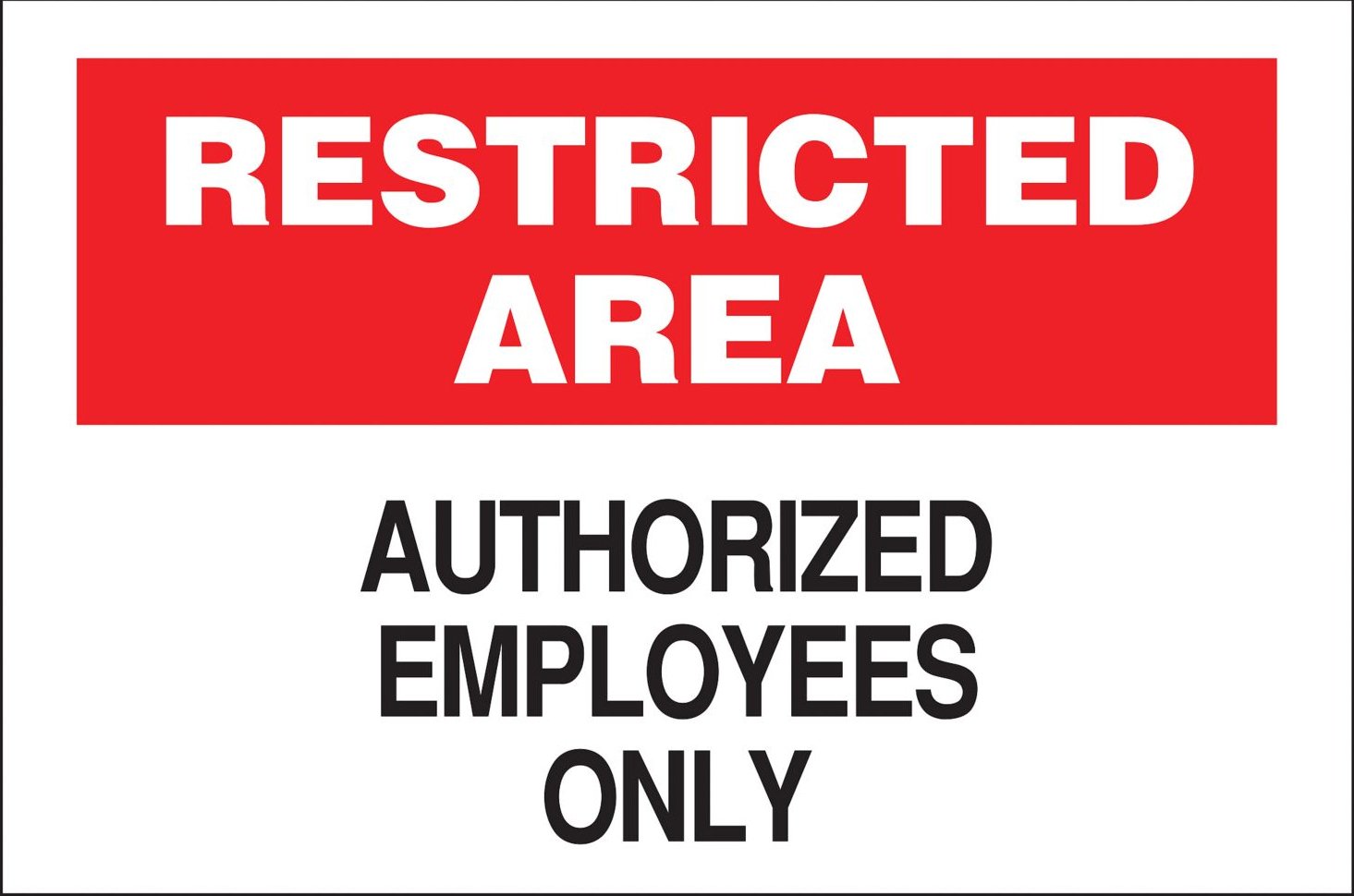 ZING 2739 Eco Security Sign, Restricted Area, 10Hx14W, Recycled Aluminum