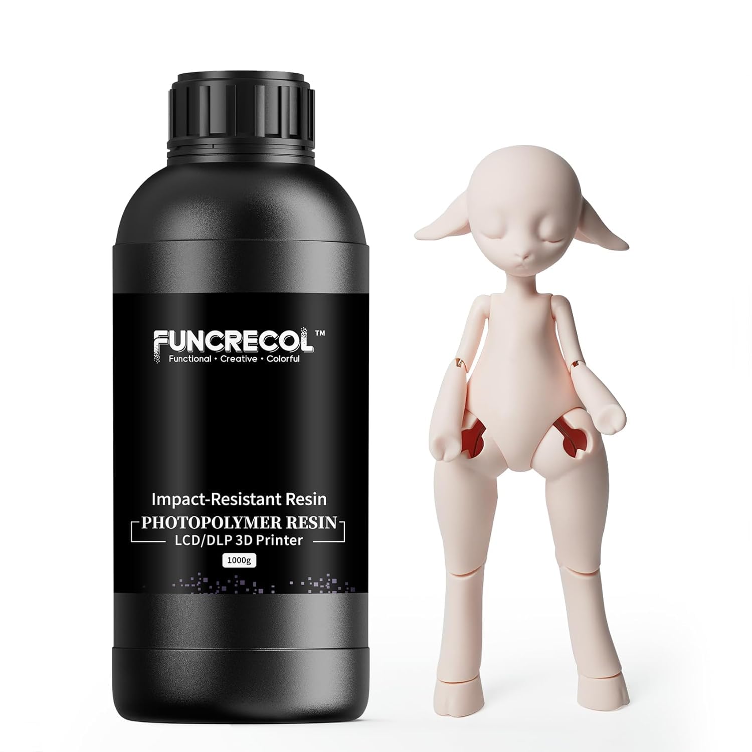 FUNCRECOL 3D Printer Resin high-Performance, 3D Printing Resin Designed for Precision (WEAR Resistant MIA Skin)-image-4