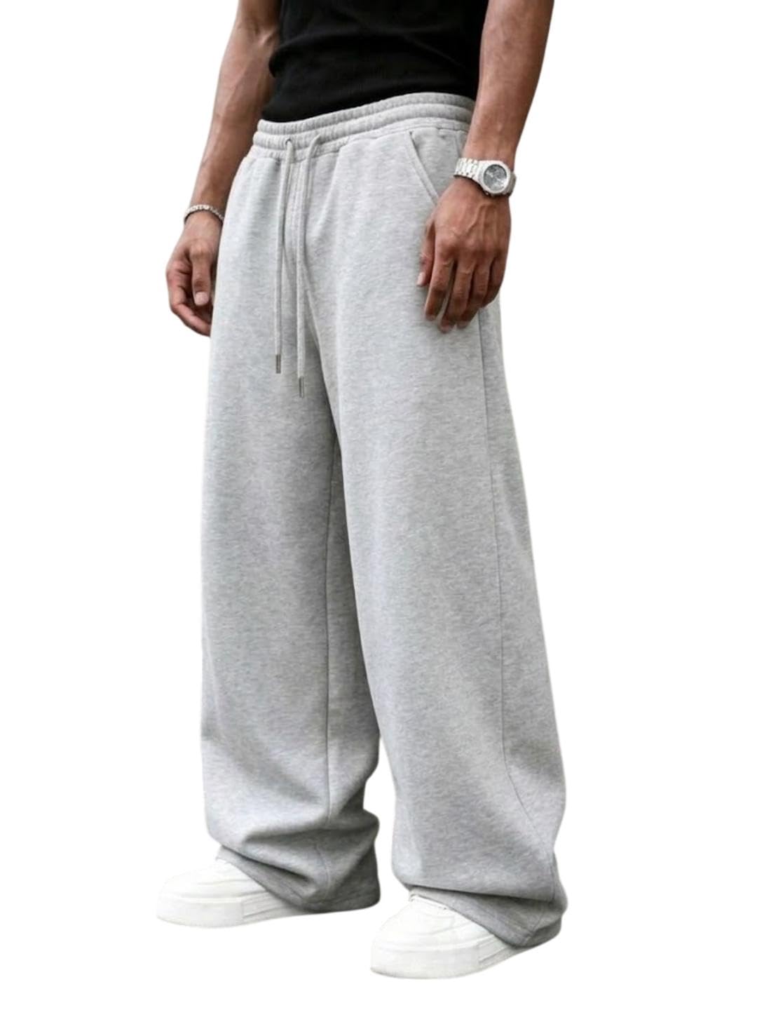 dockstreet Track Pant for Men || Baggy Fit || Track Pants || Full Elastic Jogger Track Pant || 100% Cotton-picture-51