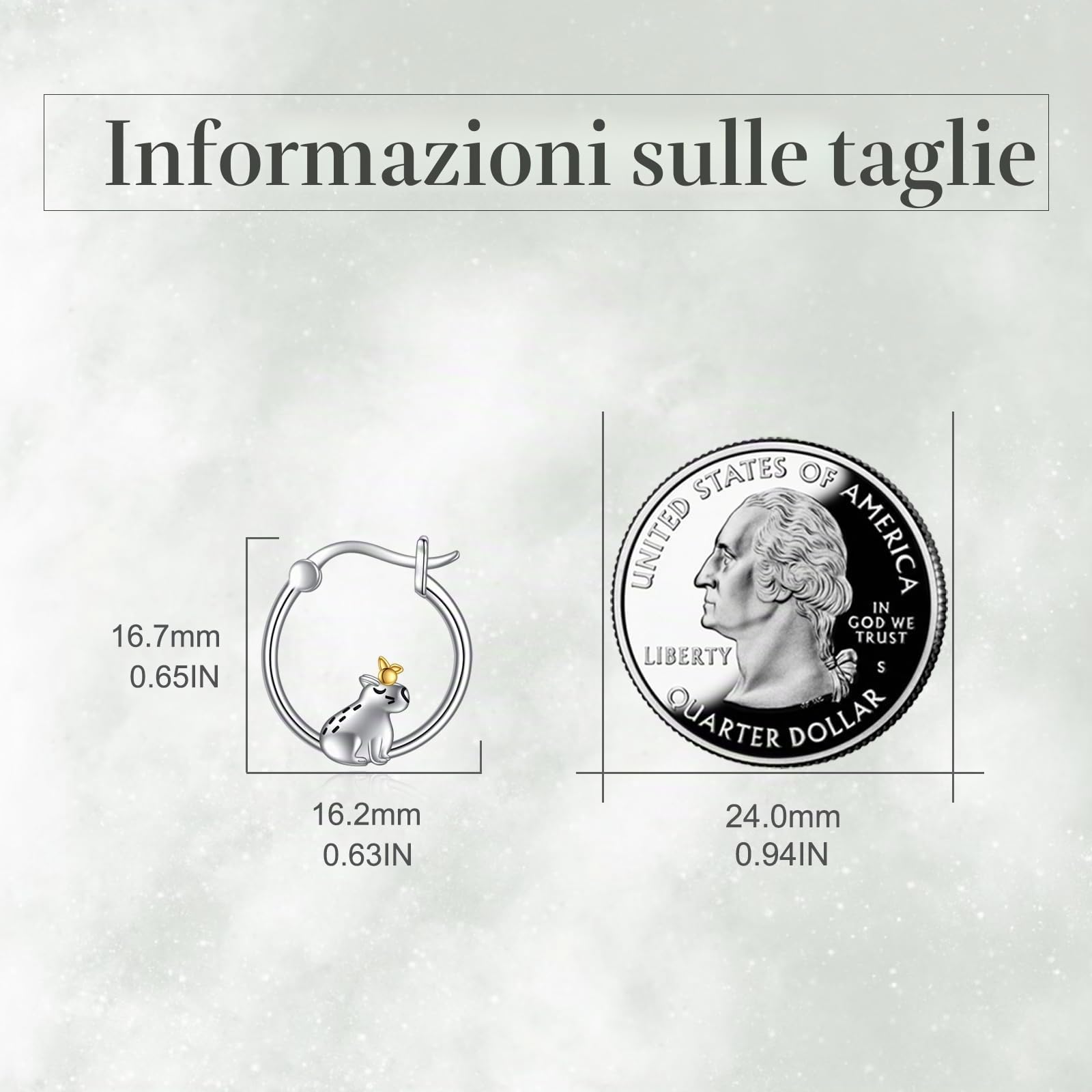 POPLYKE Gufo/pinguino/capybara/anatra/farfalla/poltopus/montagna/cavia orecchini per donne in argento Sterling cerchio orecchini gioielli animali regalo per ragazze