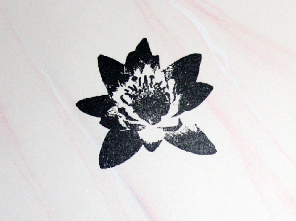 UMR-Design ST-007 Lily Stempel Stamp Size M 7.5cm x 8.25cm