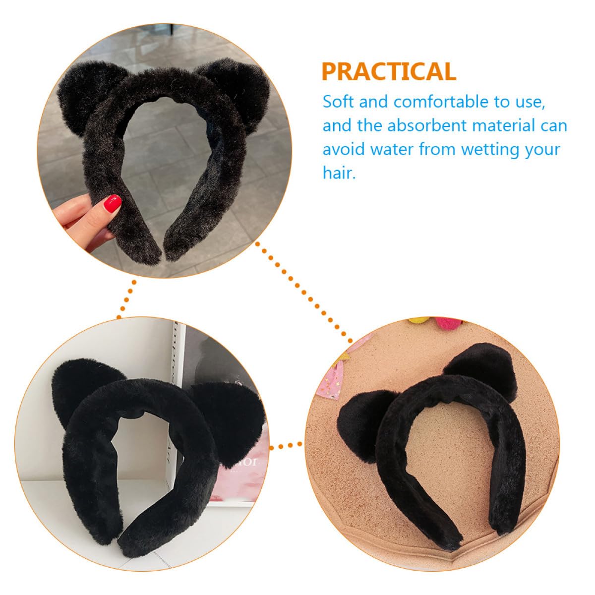Cerchietto Peluche Con Orecchie Da Volpe/gatto - Fascia Cosplay E Per Trucco