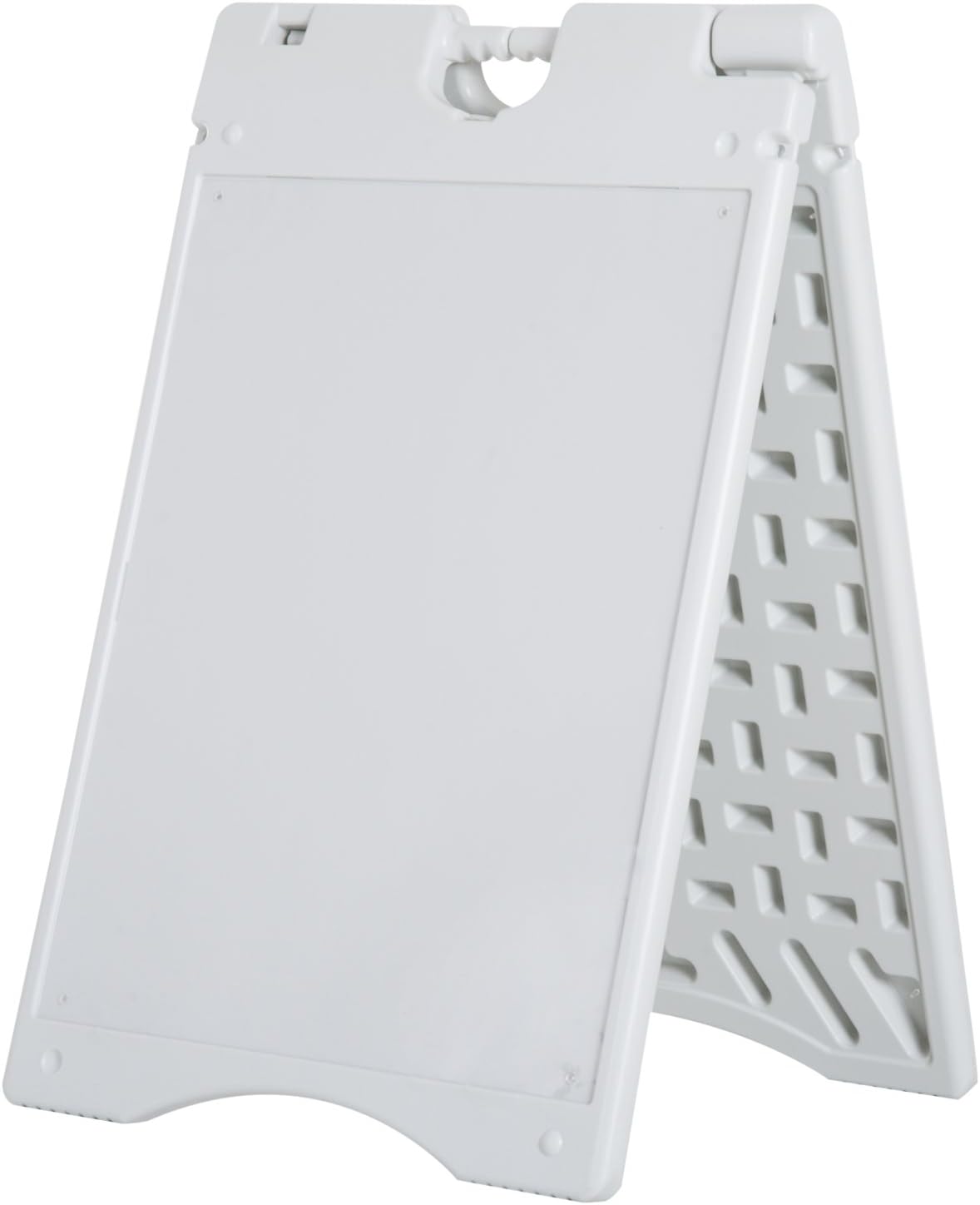Vinsetto 22” x 28" Plastic Folding A-Frame Sandwich Board Sidewalk Sign with Weighted Tank & Weatherproof Design, White