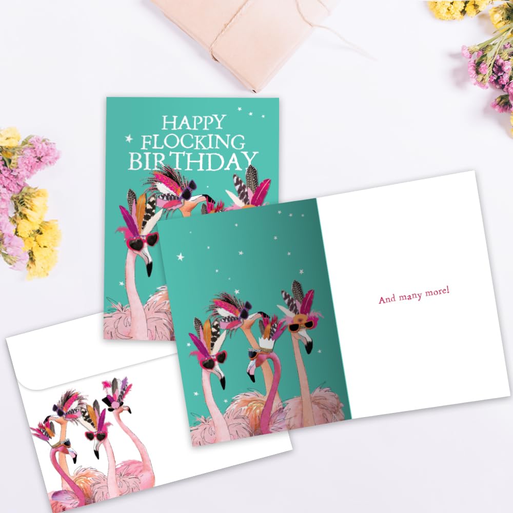 Tree-Free Greetings Geburtstagskarten – 2 Karten Mit Umschlägen, 100 % Recycelt, Kunstvolle Designs