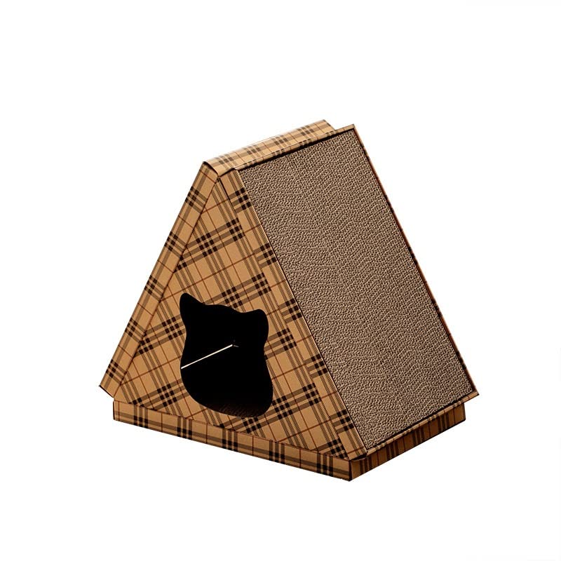 Rascador de cartón Triangular Vertical Tablero for rascar Gatos Arena for Gatos Resistente al Desgaste cartón Corrugado Arena for Gatos Juguete for Gatos Juguetes para Gatos